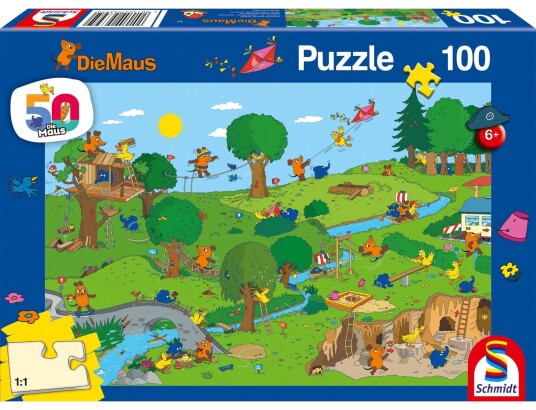 Schmidt Puzzles Die Maus Puslespill 100 Brikker