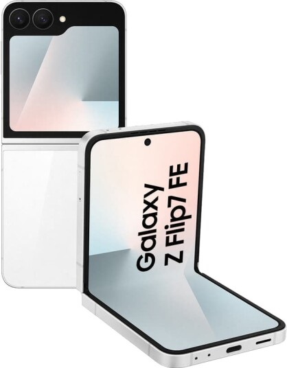 Samsung Galaxy Z Flip7 FE 5G 8GB/256GB Hvit Mobiltelefon med 6.7" Skjerm Samsung Galaxy Z Flip7 FE 5G 8GB/256GB Hvit Mobiltelefon med 6.7" Skjerm