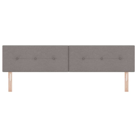 LED Hodegjerde Knapp Tuftet Taupe 100 cm Tøy