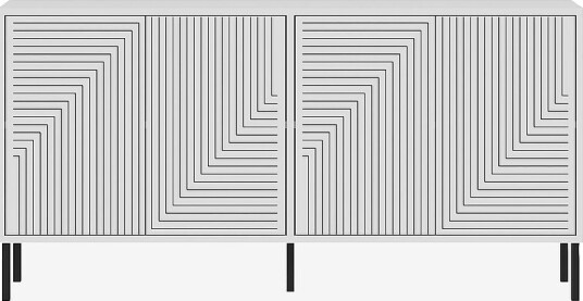 Hanah HomeKonsoll EvoletHvitAvlastningsbord & sidebord