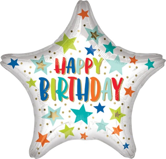 Riethmüller Folieballong Mini Happy Birthday Stjerne 4173809