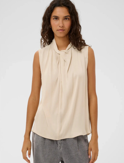 Soaked in Luxury Slnadeya Miria Top Beige XS Soaked in Luxury Slnadeya Miria Top Beige XS