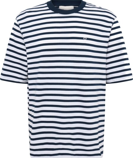 AMI Striped T Shirt Mariniere Navy L
