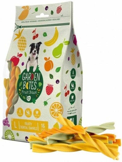 Garden Bites Veganske Dentaltyggpinner L med Søtpotet og Tannpleie Garden Bites Veganske Dentaltyggpinner L med Søtpotet og Tannpleie