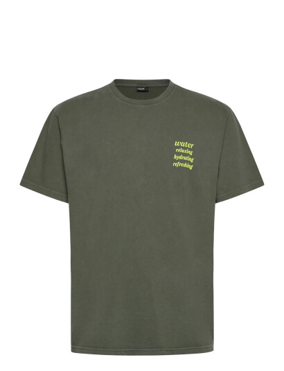 H2O Kap Dan Tee Print - Khaki green - M