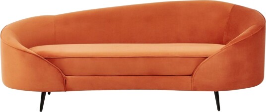 3 sitssoffa Beliani Savar Blå Svart Orange\|\|Black