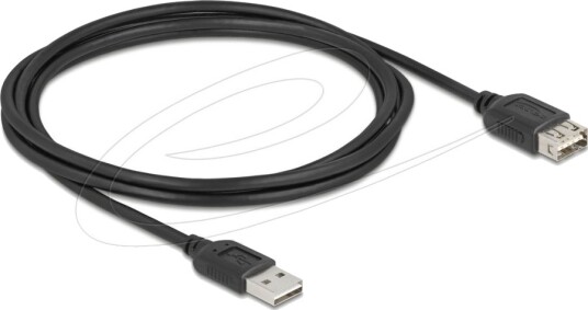 Delock Usb Forlengelseskabel Usb Hann Reversibel Til Usb Hunn Reversibel Usb 2.0 2 M Easy Usb Svart