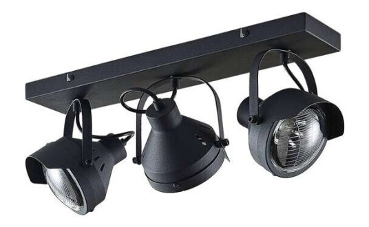 Lindby Lyskaster-spot Henega, svart, 3 lyskilder Lindby Lyskaster-spot Henega, svart, 3 lyskilder