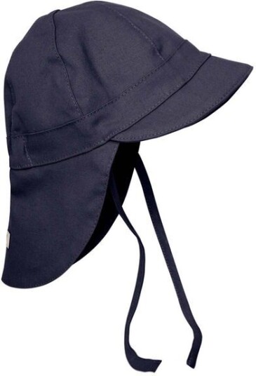 HUTTEliHUT solhatt til baby i lin/bomull Navy HUTTEliHUT solhatt til baby i lin/bomull Navy