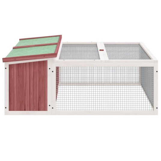Vidaxl Kaninbur Mocca 117.5X97X47.5 cm Heltre Furu
