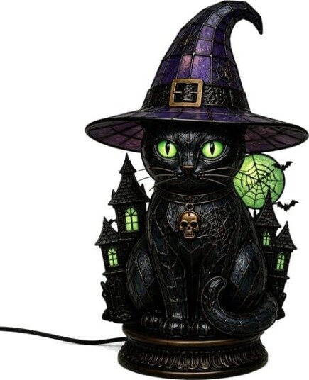 Halloween Heksehatt LED-Bordlampe i Gotisk Stil