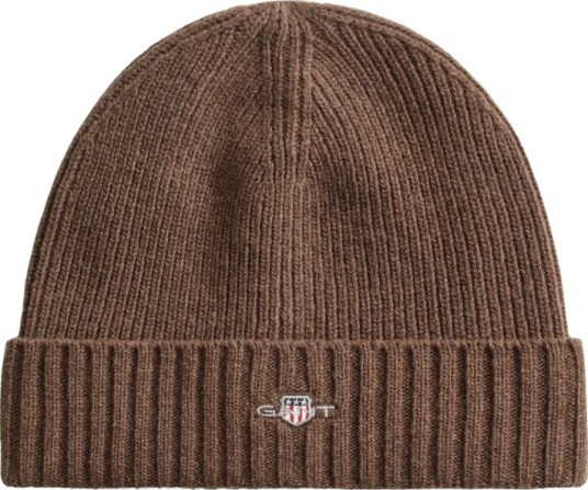 Gant Shield wool beanie OS brun herre