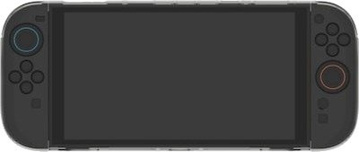 Deltaco Transparent PC-deksel for Nintendo Switch 2 (Smokey Grey)