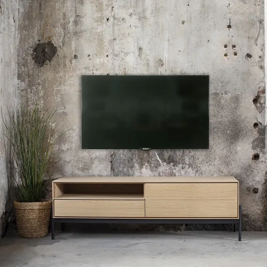 Torkelson Ale TV benk 144 cm i hvitoljet eik