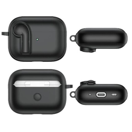 Deksel til AirPods Pro 2 Svart Deksel til AirPods Pro 2 Svart