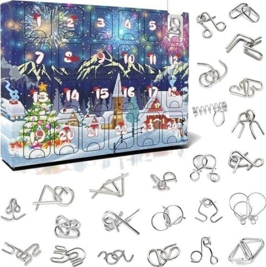 Adventskalender Metallpuslespill Hjernetrim fidget