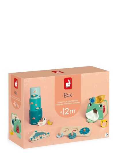 Janod Janod Box 12 Months Blue Janod Janod Box 12 Months Blue
