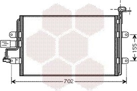 VAN WEZEL 58005262 Kondensator, klimaanlegg VAN WEZEL 58005262 Kondensator, klimaanlegg
