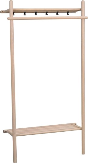 Rowico Home Milford Hvitpigmentert eik/svart metall 180 x 90 cm Natur