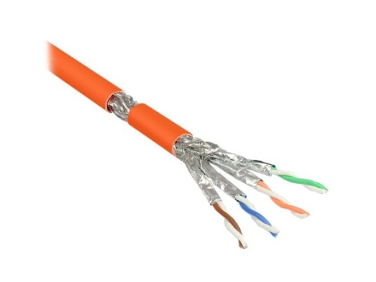 Good Connections - Bulkkabel - 100 M - Sftp Pimf -Cat.7 Rohkabel - Halogenfrei Riser - Orange