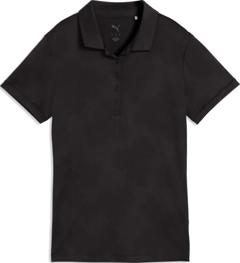 Puma W Floral Lace Jacquard Ss Svart Golf pologenser dame Black Small