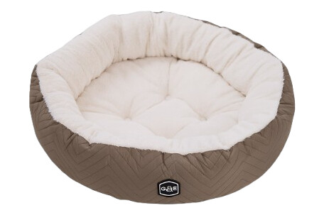 Gustaf och Evita ComfortCuddle Hundeseng M 60x14cm Beige
