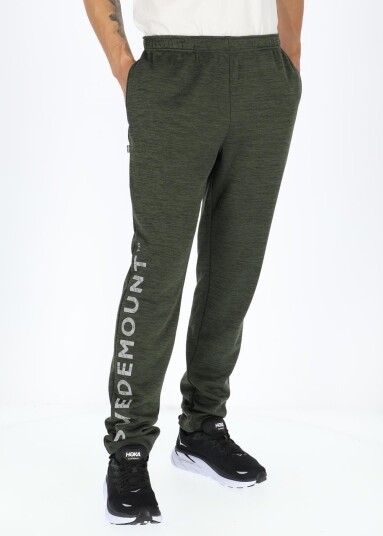 Swedemount Training Logo Pants Olive Melange/Lt Grey Melange Xs Hverdagsbukser