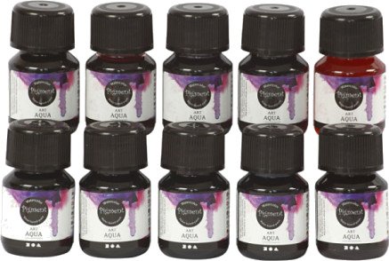 Diverse Flytende akvarellmaling ass farger 10x30ml/1 pk.