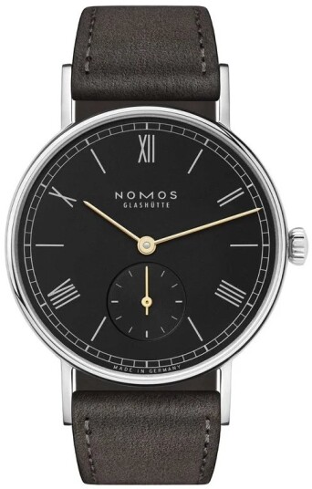 Nomos Glashütte Dameklokke N 227 Ludwig Sort/Lær Ø32.8 mm