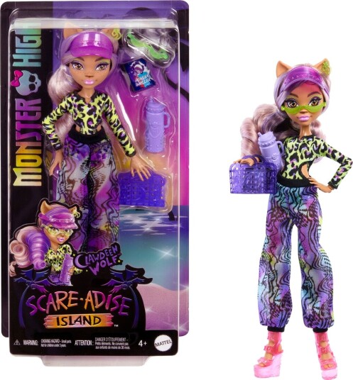Monster High Scare adise Island Motedukke Clawdeen Wolf Monster High Scare adise Island Motedukke Clawdeen Wolf