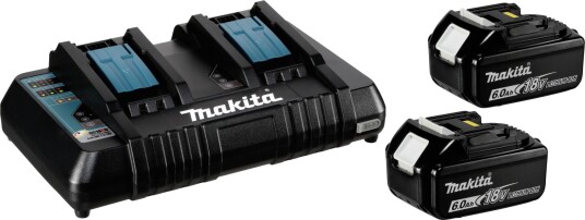 Makita Koffert Batteripakke Energy (2x BL1860B + 1x DC18RD Lader + Makpac )