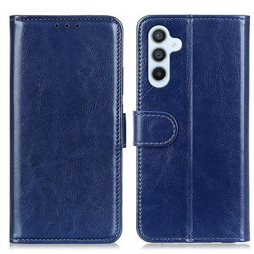 Samsung Galaxy S24 Lommebok-deksel med Magnetisk Lukning Blå
