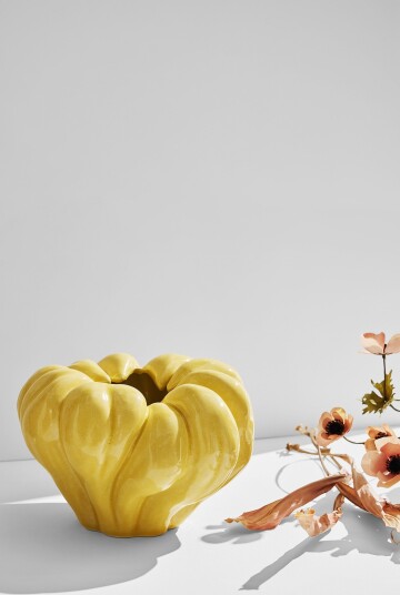 Jotex Vase Glossy Soft Yellow Ruth 1724960070