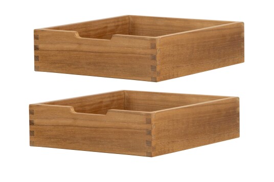 Cane-line Sticks oppbevaringsboks Teak 2 stk Natur