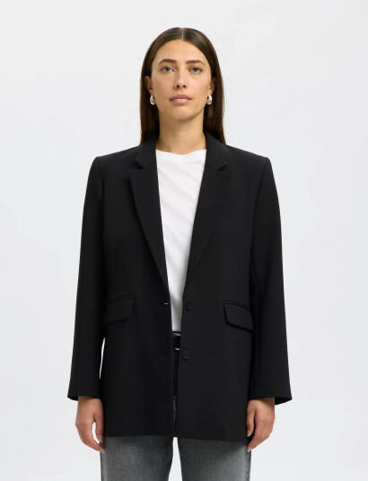 Selected Slfrita Ls Relaxed Blazer Fd Noos - Black - 42 Selected Slfrita Ls Relaxed Blazer Fd Noos - Black - 42
