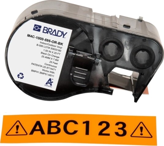 Brady Vinyl Blank Permanent Aggressivt Akryllim 102 Mikroner Sort På Oransje 25.4 X 76.2 Mm 1 RullEr 1 RullEr Merketape For Brady Bmp41 Bmp51 Bmp53 M410 M510 M511 Brady Vinyl Blank Permanent Aggressivt Akryllim 102 Mikroner Sort På Oransje 25.4 X 76.2 Mm 1 RullEr 1 RullEr Merketape For Brady Bmp41 Bmp51 Bmp53 M410 M510 M511