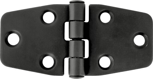1852 Hengsel 37 x 76 mm syrefast sort