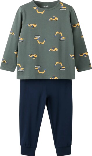 Name It Nmmnightset Excavator Noos Khaki green 122 128