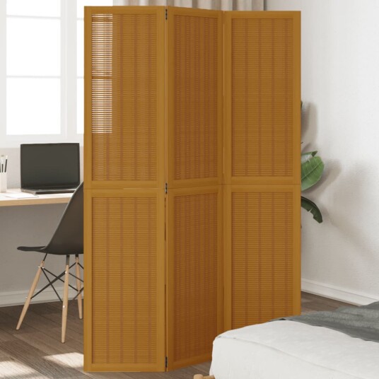 Romdeler 3 paneler brun heltre keisertre 8721012075108 Romdeler 3 paneler brun heltre keisertre 8721012075108