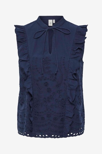 Y.A.S - Bluse yasLuma SL Top S - Blå Y.A.S - Bluse yasLuma SL Top S - Blå