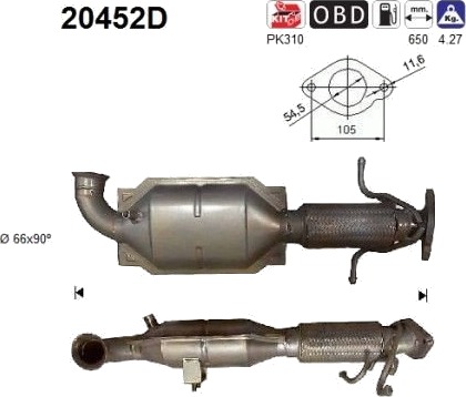 AS 20452D Katalysator