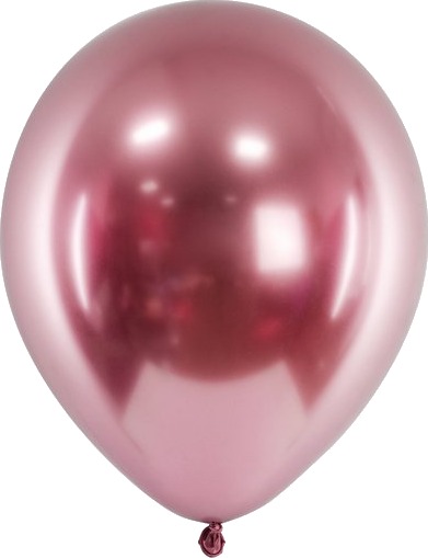 50 stk 30 cm Rose Gullfargede Glossy Mirror Ballonger