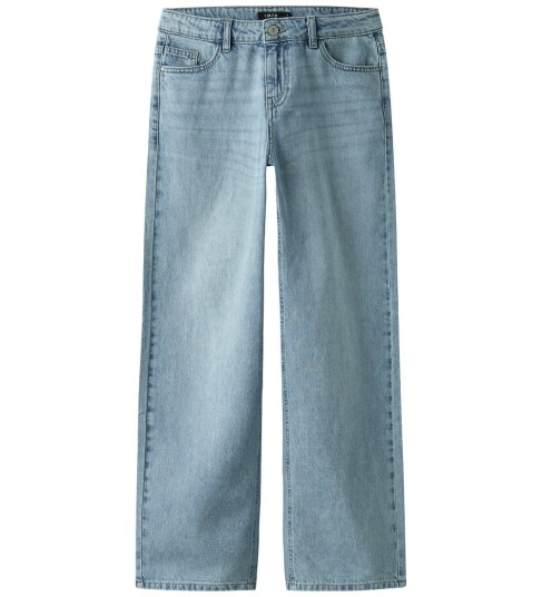 LMTD Nlfbett Dnm Lw R Straight Pant Blue 170
