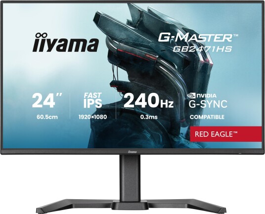 Iiyama GB2471HS-B1 24" FHD Gaming-skjerm 240Hz IPS Svart Iiyama GB2471HS-B1 24" FHD Gaming-skjerm 240Hz IPS Svart