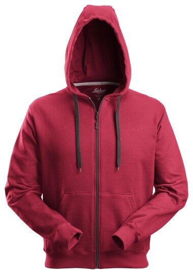 Snickers Workwear 2801 Hettegenser rød glidelås Rød Klær