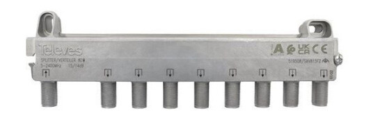 Televes Splitter F-connector 8-way 5-2400 MHz
