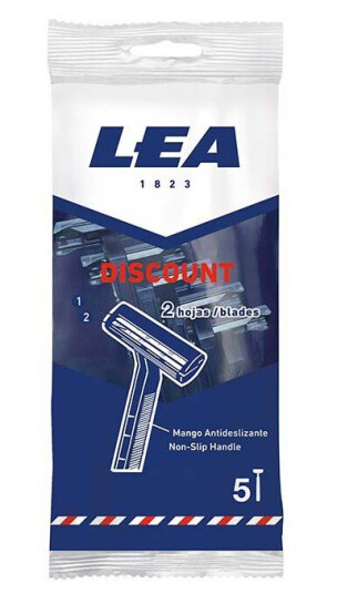 LEA Men Disposable 2 Blade Razors for Men 5 Pack
