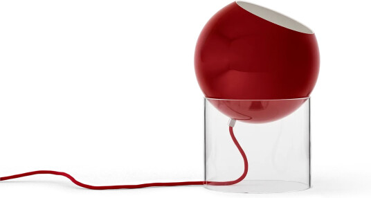 &Tradition Topan VP13 bordlampe 31,5 cm Clear vermilion red &Tradition Topan VP13 bordlampe 31,5 cm Clear vermilion red