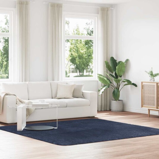  Flossteppe med lang luv NAVARRA marine 240x240 cm polyester 8721158558770