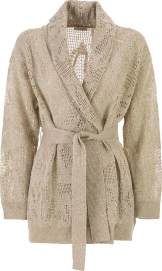 Brunello Cucinelli Dame Strikkevarer Beige S,